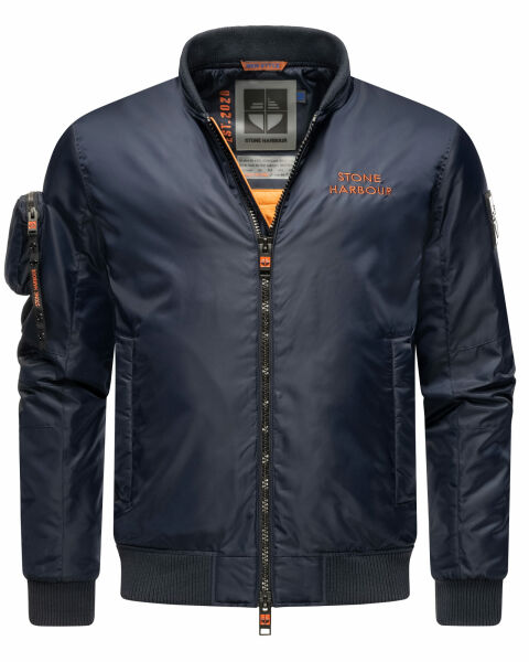 Stone Harbour Berkoo Herren Bomber Jacke Navy Größe S - Gr. S