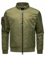 Stone Harbour Berkoo Herren Bomber Jacke Olive Gr&ouml;&szlig;e XXL - Gr. 2XL