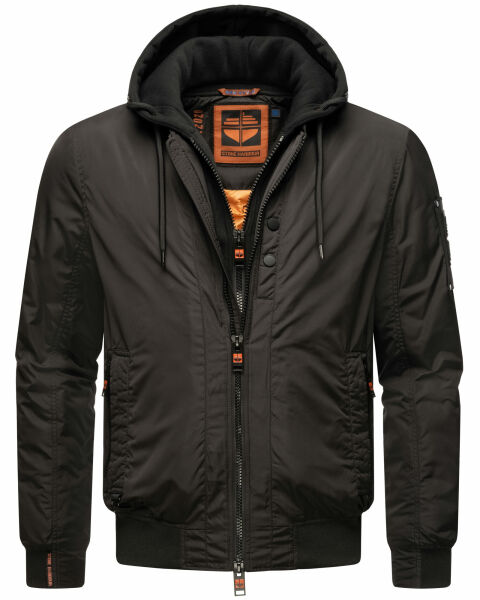 Stone Harbour Hoobo Herren Bomber Jacke Schwarz Größe XXXL - Gr. 3XL