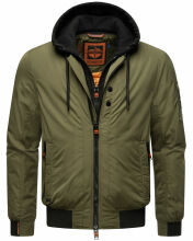 Stone Harbour Hoobo Herren Bomber Jacke Gruen Größe S - Gr. S