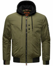 Stone Harbour Hoobo Herren Bomber Jacke Gruen Größe S - Gr. S