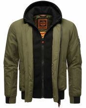 Stone Harbour Hoobo Herren Bomber Jacke Gruen Größe S - Gr. S