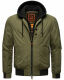 Stone Harbour Hoobo Herren Bomber Jacke Gruen Größe S - Gr. S