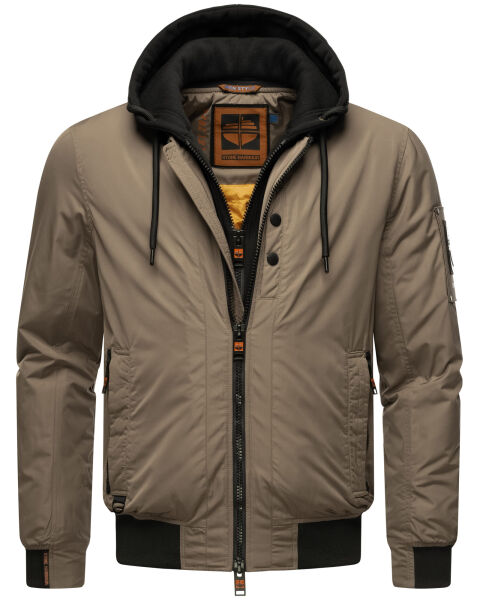 Stone Harbour Hoobo Herren Bomber Jacke Braun Größe S - Gr. S