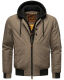 Stone Harbour Hoobo Herren Bomber Jacke Braun Größe S - Gr. S