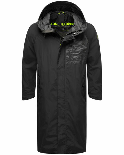 Stone Harbour Zafaar leichte Herren Regenjacke Schwarz Größe XXL - Gr. 2XL