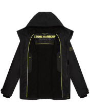 Stone Harbour Zanjaar Herren Übergangs Jacke Schwarz Größe XXXL - Gr. 3XL