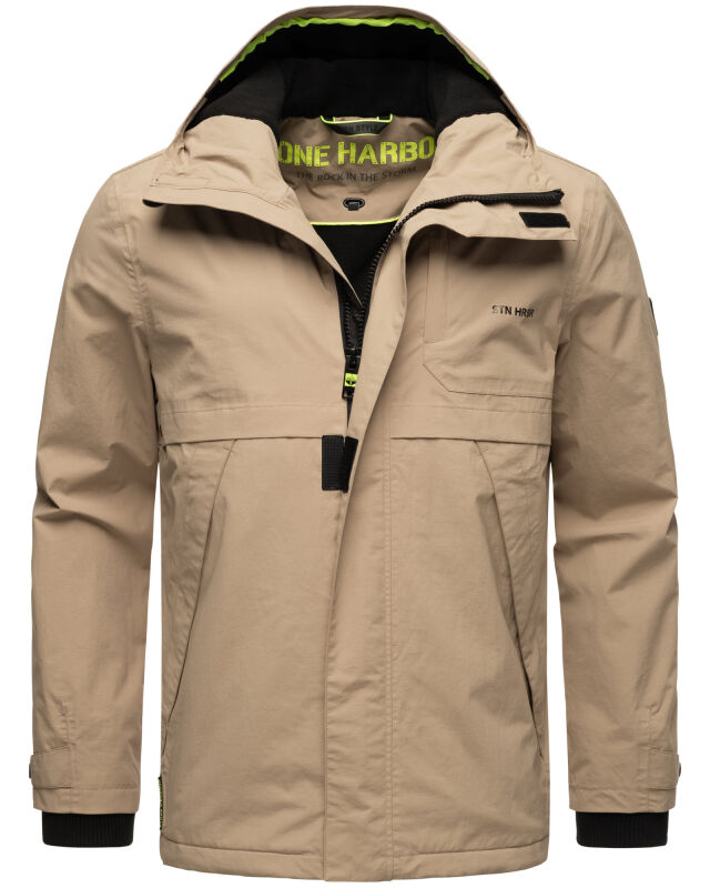Stone Harbour Zanjaar Herren Übergangs Jacke Sand Beige Größe M - Gr. M