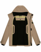 Stone Harbour Zanjaar Herren &Uuml;bergangs Jacke Sand Beige Gr&ouml;&szlig;e M - Gr. M