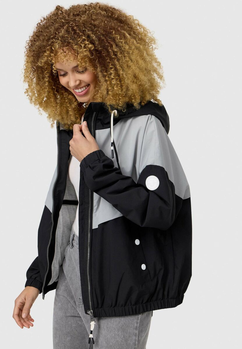 Marikoo Liubkaa leichte Damen Übergangs Jacke Schwarz Größe L - Gr. 40