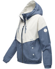 Marikoo Liubkaa leichte Damen &Uuml;bergangs Jacke Dusty Blue Gr&ouml;&szlig;e XXL - Gr. 44