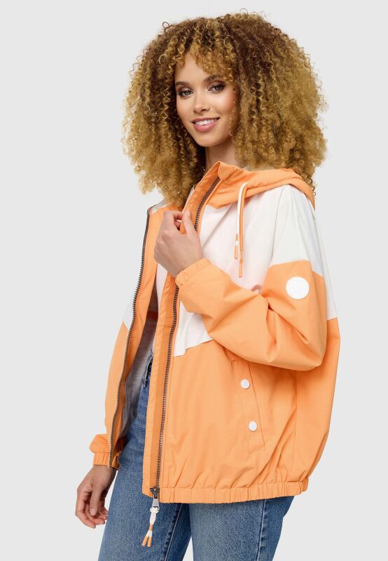 Marikoo Liubkaa leichte Damen &Uuml;bergangs Jacke Apricot Sorbet Gr&ouml;&szlig;e M - Gr. 38