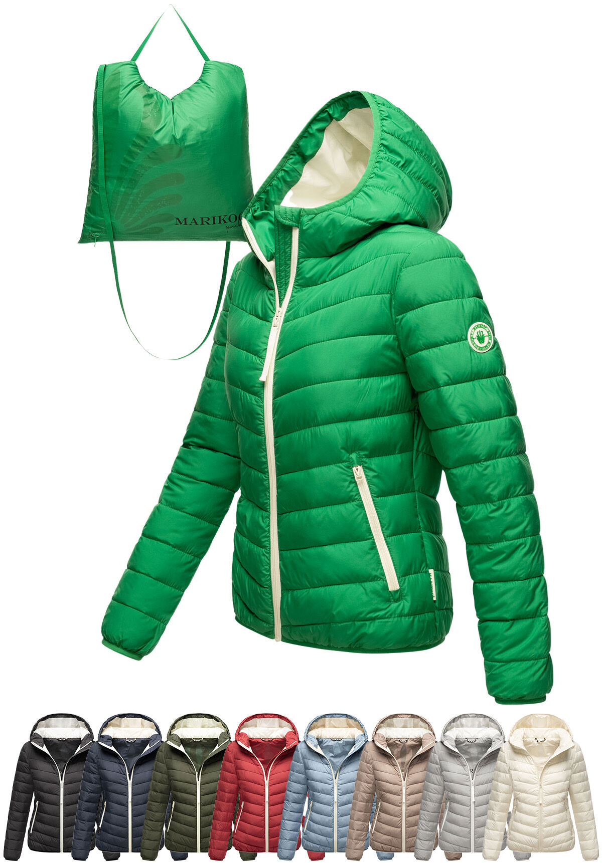 Marikoo Pack Mich Ein Damen Stepp Jacke