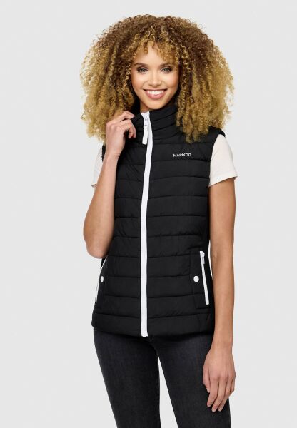 Marikoo Reimii leichte Damen Stepp Weste Schwarz Größe XS - Gr. 34