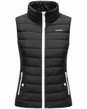 Marikoo Reimii leichte Damen Stepp Weste Schwarz Größe L - Gr. 40