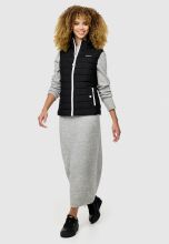 Marikoo Reimii leichte Damen Stepp Weste Schwarz Größe XXL - Gr. 44