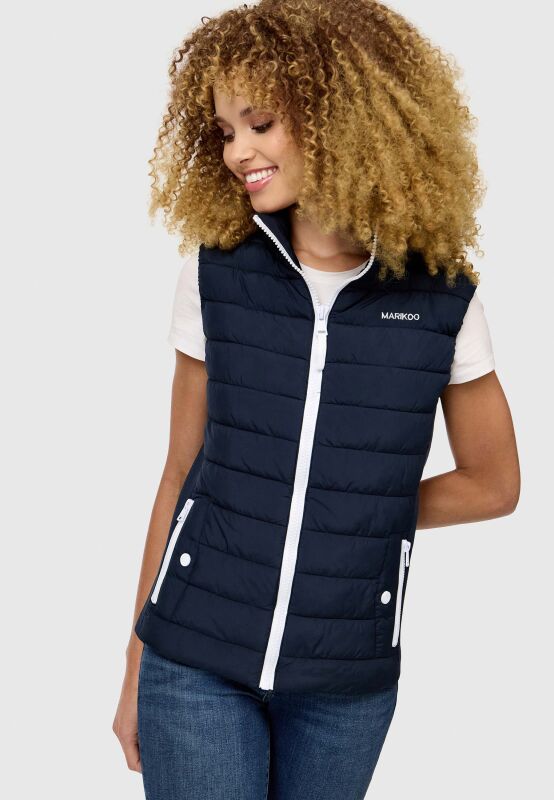 Marikoo Reimii leichte Damen Stepp Weste Navy Größe S - Gr. 36