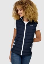 Marikoo Reimii leichte Damen Stepp Weste Navy Gr&ouml;&szlig;e XXL - Gr. 44