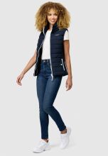 Marikoo Reimii leichte Damen Stepp Weste Navy Gr&ouml;&szlig;e XXL - Gr. 44
