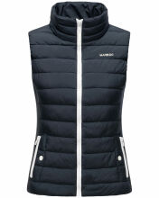 Marikoo Reimii leichte Damen Stepp Weste Navy Gr&ouml;&szlig;e XXL - Gr. 44