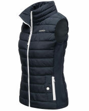 Marikoo Reimii leichte Damen Stepp Weste Navy Gr&ouml;&szlig;e XXL - Gr. 44