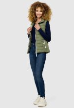 Marikoo Reimii leichte Damen Stepp Weste Olive Größe S - Gr. 36