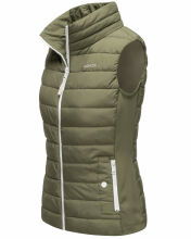 Marikoo Reimii leichte Damen Stepp Weste Olive Gr&ouml;&szlig;e XL - Gr. 42
