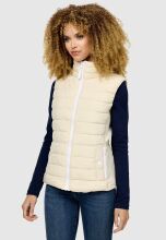 Marikoo Reimii leichte Damen Stepp Weste Cream Größe XS - Gr. 34