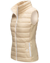 Marikoo Reimii leichte Damen Stepp Weste Cream Gr&ouml;&szlig;e XL - Gr. 42