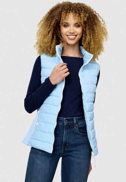 Marikoo Reimii leichte Damen Stepp Weste Baby Blue Größe S - Gr. 36