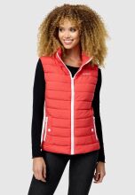 Marikoo Reimii leichte Damen Stepp Weste Coral Red Gr&ouml;&szlig;e S - Gr. 36
