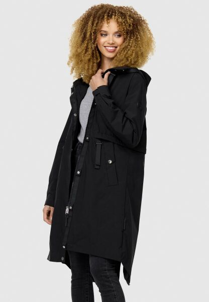 Navahoo Silberperle leichte Damen Übergangs Jacke Schwarz Größe XXL - Gr. 44