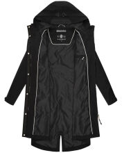 Navahoo Silberperle leichte Damen Übergangs Jacke Schwarz Größe XXXL - Gr. 43