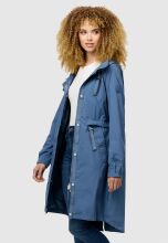 Navahoo Silberperle leichte Damen Übergangs Jacke Dusty Blue Größe L - Gr. 40