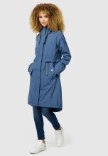 Navahoo Silberperle leichte Damen Übergangs Jacke Dusty Blue Größe L - Gr. 40
