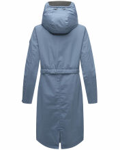 Navahoo Silberperle leichte Damen Übergangs Jacke Dusty Blue Größe L - Gr. 40