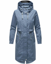 Navahoo Silberperle leichte Damen Übergangs Jacke Dusty Blue Größe L - Gr. 40