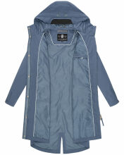 Navahoo Silberperle leichte Damen Übergangs Jacke Dusty Blue Größe L - Gr. 40
