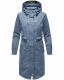 Navahoo Silberperle leichte Damen Übergangs Jacke Dusty Blue Größe L - Gr. 40