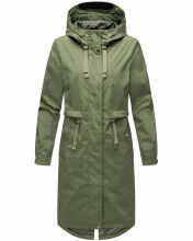 Navahoo Silberperle leichte Damen Übergangs Jacke Dusty Olive Größe S - Gr. 36