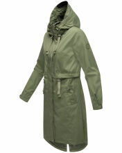 Navahoo Silberperle leichte Damen Übergangs Jacke Dusty Olive Größe S - Gr. 36