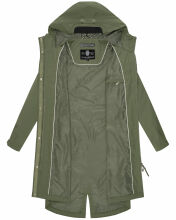 Navahoo Silberperle leichte Damen Übergangs Jacke Dusty Olive Größe S - Gr. 36
