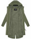 Navahoo Silberperle leichte Damen Übergangs Jacke Dusty Olive Größe S - Gr. 36