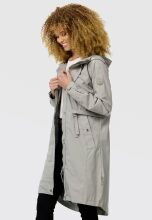 Navahoo Silberperle leichte Damen Übergangs Jacke Silver Grey Größe XL - Gr. 42