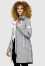 Navahoo Xankaa leichte Damen &Uuml;bergangs Jacke Grau Gr&ouml;&szlig;e XXL - Gr. 44