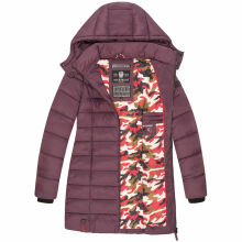 Marikoo Abendsternchen Damen Winterjacke gesteppt Dusty Plum-Größe S - Gr. 36