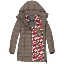 Marikoo Abendsternchen Damen Winterjacke gesteppt Stone Brown-Gr&ouml;&szlig;e M - Gr. 38
