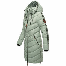 Marikoo Armasa lange Damen Winter Steppjacke Smokey Mint Größe S - Gr. 36