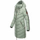 Marikoo Armasa lange Damen Winter Steppjacke Smokey Mint Größe S - Gr. 36