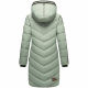 Marikoo Armasa lange Damen Winter Steppjacke Smokey Mint Größe M - Gr. 38
